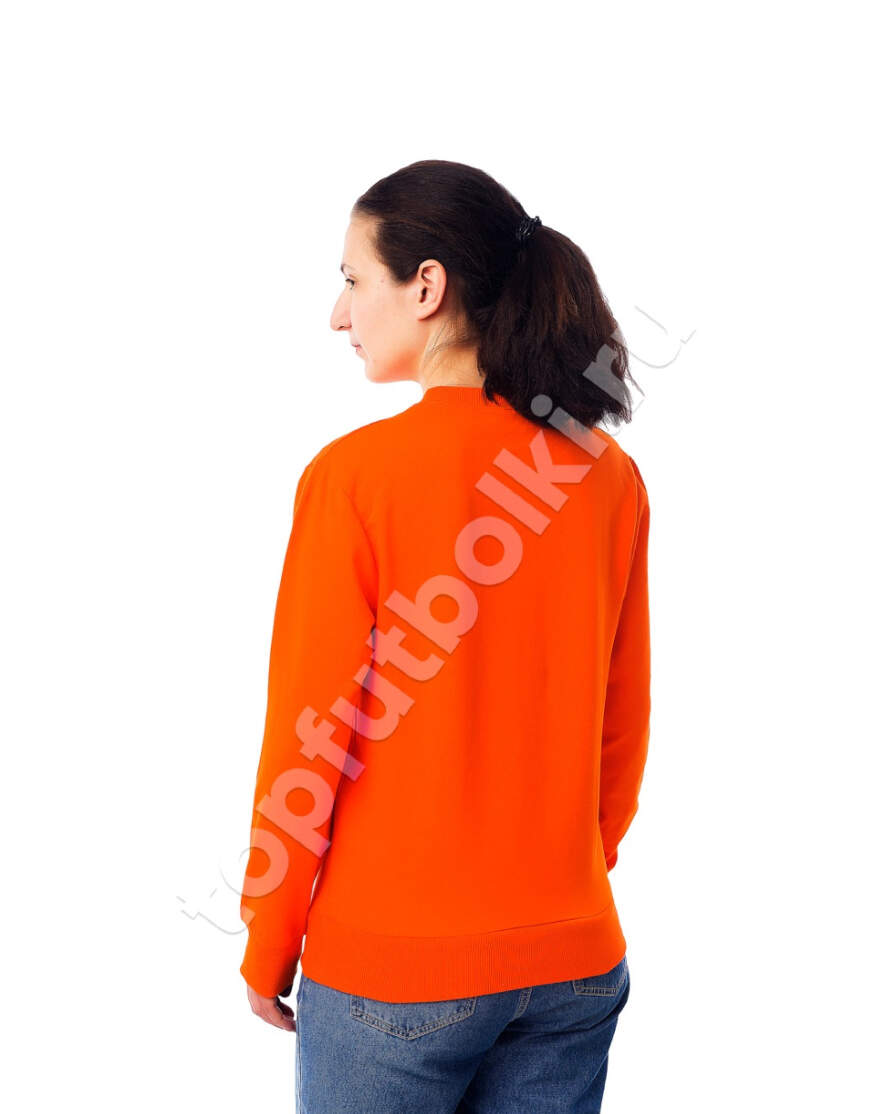 Оранжевый женский свитшот оптом