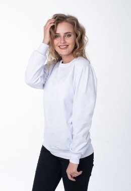 Белый женский свитшот Белый женский свитшот