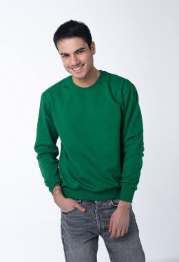 Зелёный свитшот мужской